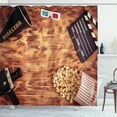 thumbnail image 1 of Ambesonne Movie Theater Shower Curtain, Retro Objects, 69"Wx70"L, Multicolor, 1 of 3
