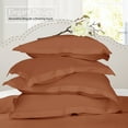 thumbnail image 3 of Nestl Pillow Sham Set of 2, Premium 1800 Series Double Brushed Bed Pillow Cases, Rust Orange Brown, King 20" X 36", 3 of 5