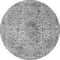 thumbnail image 1 of Ahgly Company Indoor Round Medallion Gray Traditional Area Rugs, 5' Round, 1 of 1