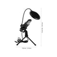 thumbnail image 2 of Raindrops Gaming Microphones USB Studio Microphone in Black with Condenser Technology for Video Recording 1Pcs, 2 of 8