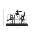 thumbnail image 3 of DecMode 14"W, 11"H Metal Contemporary People Sculpture, Black, 3 of 6