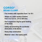 Beam Clamp,6000 lb,3-7/10 to 13-1/4in CC07029