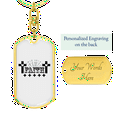 thumbnail image 3 of Faith Cross Stainless Steel or 18k Gold Premium Swivel Dog Tag Keychain, 3 of 10