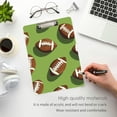 thumbnail image 3 of FORMRS Acrylic Clipboard with Low Profile Clip Standard A4 Letter Size, 12.5" x 9", Game Day Footballs, 3 of 8