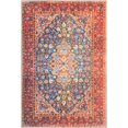 thumbnail image 1 of Unique Loom Revival Floral Border Rug 2' x 3' Rectangle Navy Blue/Red, 1 of 1