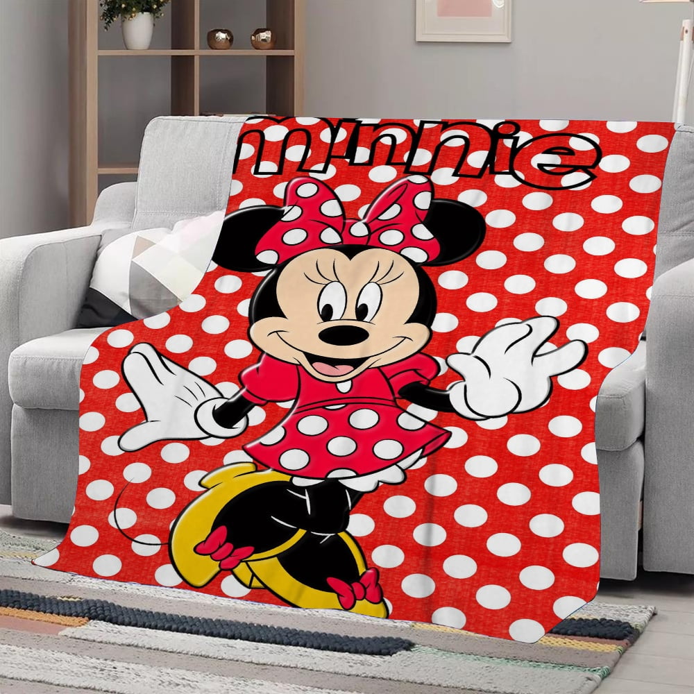 Minnie Mouse Classic Throw Blanket Soft Cozy Luxury Flannel Blankets Machine Washable Walmart