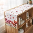 thumbnail image 6 of Table Runners 72 Inches Long Dress Scarves, Valentine's Day Farmhouse Kitchen Table Runner, Coffee Tablerunners, Watercolor Love Flowers Leaves Plants Spring 16x72 Inch, 6 of 9