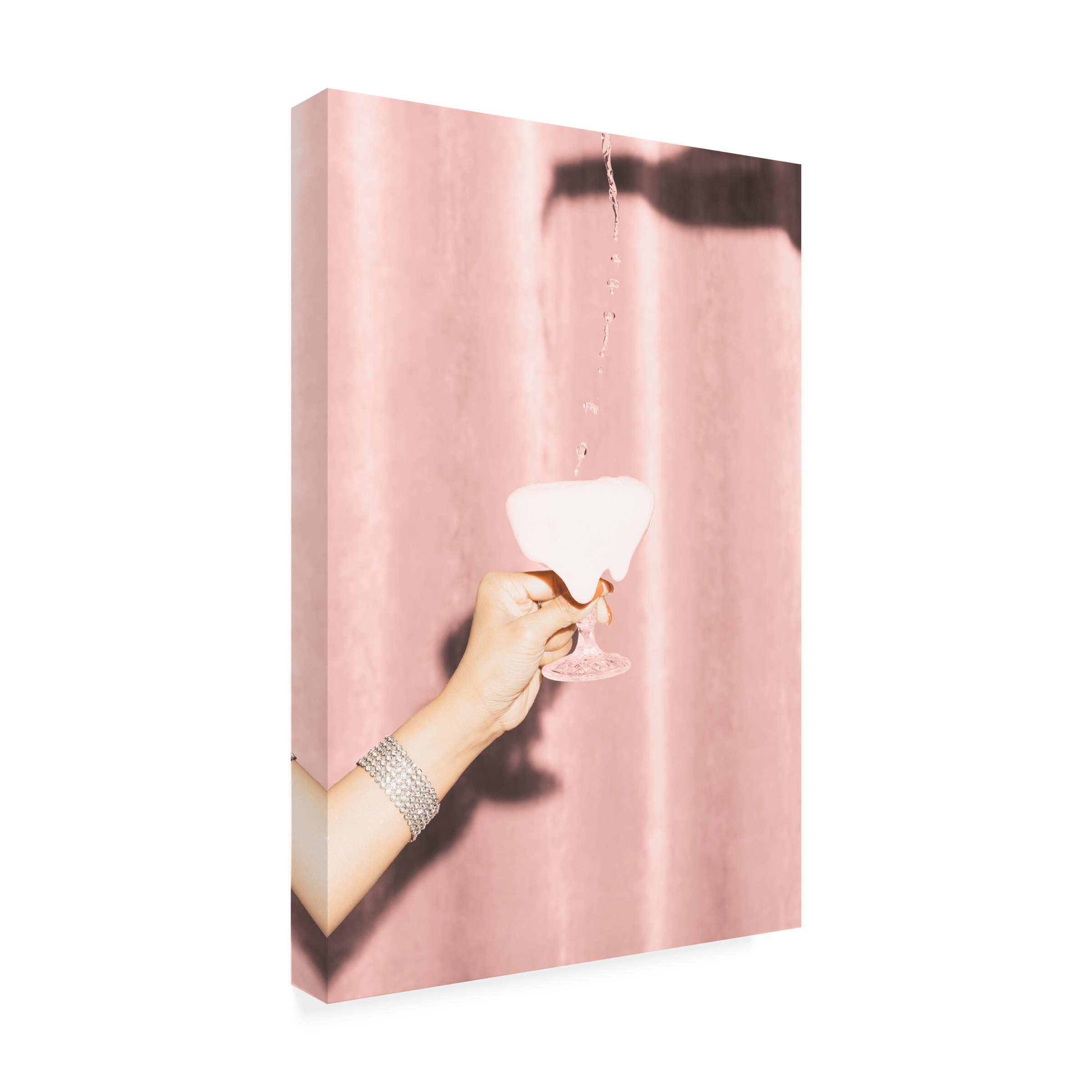 1x Studio III 'Heres To Pink 05' Canvas Art