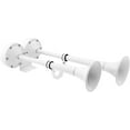 thumbnail image 2 of Vixen Horns Loud Powerful Dual Stainless Steel Trumpets Marine Electric Train Horn for Boats/RV/Trucks 12V White VXH2112MAR-W, 2 of 6