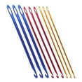 thumbnail image 4 of 9 agujas de ganchillo de metal con agujeros para tejer a mano, ideales para manualidades y tejer con hilo, 4 of 7