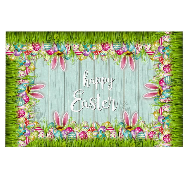 Alfombrillas de Pascua para el hogar Alfombrillas decorativas para las fiestas Alfombrillas para la entrada Alfombras 9