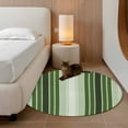 thumbnail image 2 of Round Rugs 4Ft, Forest Green Ombre Stripe Round Area Rug Washable Indoor Throw Carpet, Farmhouse Simple Striped Soft Non Slip Circle Rug for Kitchen Nursery Room Home Decor Aesthetic, 2 of 8