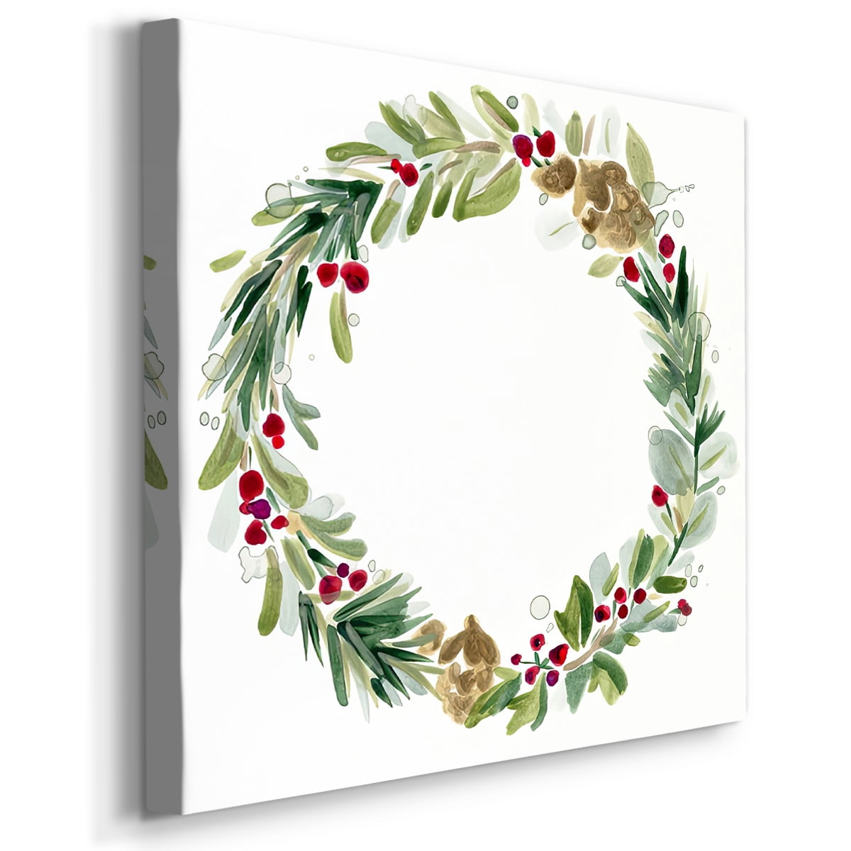 Warm Winter Wishes I- Gallery Wrapped Canvas