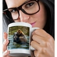 thumbnail image 2 of 3drose, Brown Bear Thinks, Oops, 11oz Magic Transforming Mug, 2 of 7