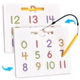 thumbnail image 1 of Tablero magnético de seguimiento de números GAMENOTE 2 en 1 1-20 para niños, 1 of 7