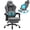 Dark Gray, variant on Hoffree Gaming Chair with Speakers and Massage Skin-friendly Gamer Chairs for Adults with Footrest Big and Tall Video Game Chair with Headrest and Lumbar Support for Office and Home Black