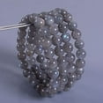 thumbnail image 3 of Natural Labradorite 10mm Round Shape Smooth Cut Beads Stretchable Bracelet for Men & Women., 3 of 3