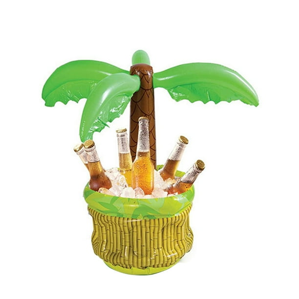 Inflatable Palm Tree Cooler Beer Drinks Ice Bucket Party Supplies