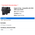 thumbnail image 2 of Engine Air Box - Compatible with 2004 - 2006 ES330 2005, 2 of 2