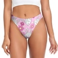 thumbnail image 1 of Balery Sunflower Rabbit Tangas de Algodón para Mujer con Estampado – Ropa Interior Sexy, Transpirable, G-string-Medium, 1 of 6