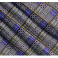 thumbnail image 3 of Soimoi Cotton Poplin Fabric Check & Moroccan Patchwork Print Fabric by The Yard 42 Inch Wide, 3 of 7