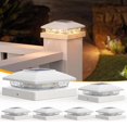 thumbnail image 1 of Solar Post Caps Lights Fence Post Solar Lights Outdoor For Wooden Posts Post Solar Lights For Patio Garden Porch Fence Lights Solar Powe Cool String of Lights Indoor Solar Fence Lights Outdoor Lights, 1 of 3