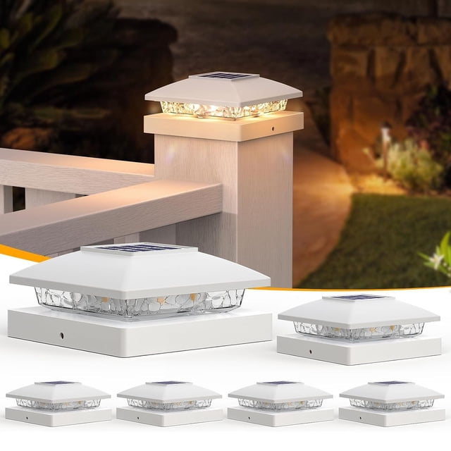 Solar Post Caps Lights Fence Post Solar Lights Outdoor For Wooden Posts Post Solar Lights For Patio Garden Porch Fence Lights Solar Powe Cool String of Lights Indoor Solar Fence Lights Outdoor Lights