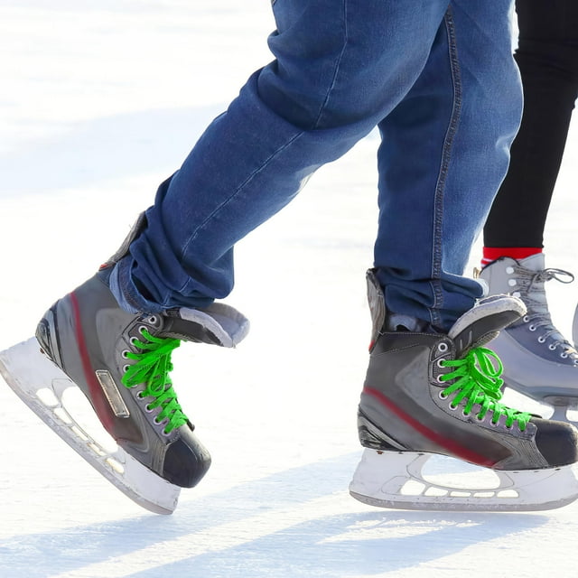WEUVEB 1Par Cordones Encerados Para De Hockey Resistentes Con Universal Color