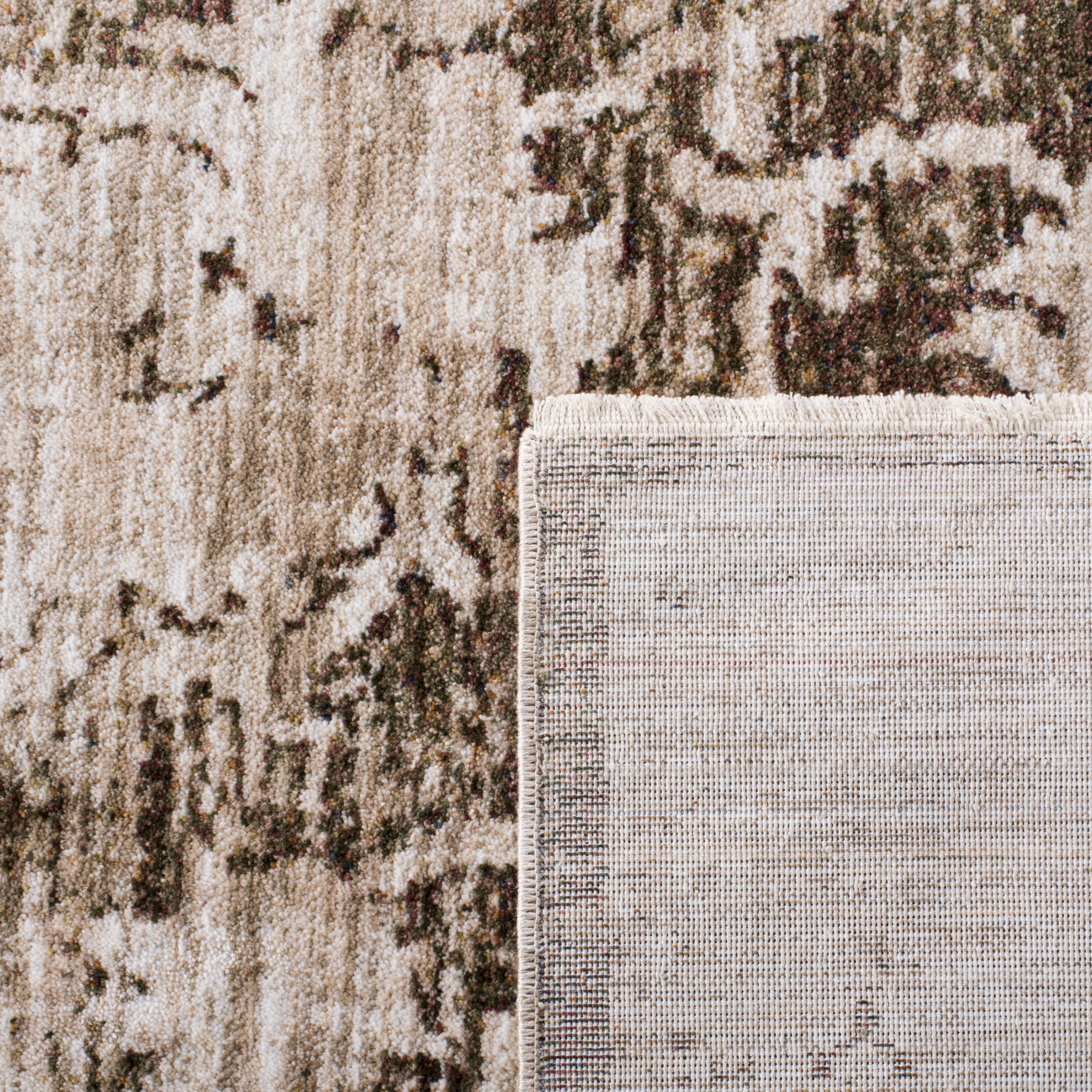 SAFAVIEH Vintage Oushak Myrtle Abstract Area Rug, Ivory/Beige, 6'7" x 6'7" Square