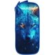 thumbnail image 2 of FS260 Fantasy Wolf Blue Nebula Galaxy Zipper Pencil Case Large Capacity Stationery Bag Suitable for School Office Boys and Girls, 2 of 4