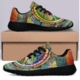 thumbnail image 3 of Peace Sign Hippie Imagine All The People Living Life In Peace Shoes Sneakers Black Size 8, 3 of 7