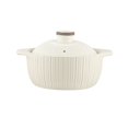 thumbnail image 1 of Home Cooking Pot Ceramic High Temperature Resistant Soup Casserole 1.8L/2.5L Porridge Stew Pot with Lid, 1 of 5