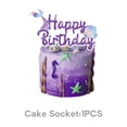thumbnail image 1 of Happy Birthday Little Mermaid Theme Cartoon Children's Party Supplies, Tableware, Cake Decorations, 1 of 6