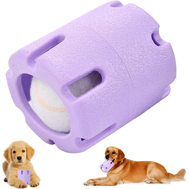 pieza de juguete de rompecabezas de pelota de tenis morada, pelota de tenis para perros