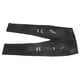 thumbnail image 3 of Pantalones desgastados para hombre, informales, de moda, con cremallera, botones, ajustados, con bolsillos, para viajes, fiestas, color negro, L, 3 of 15