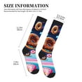 thumbnail image 4 of Pofeuu Space Colorful Donut Print Compression Socks for Women & Men Circulation - Best Support for Nurses,Running,Athletic,Sports, 4 of 7