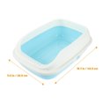 thumbnail image 3 of Cat Litter Box Semi-Enclosed Cat Litter Container with Shovel Cat Litter Storage Box, 3 of 9