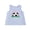 Football Blue, variant on Toddler Baby Girls Back to School Dress Embroidery Sleeveless Round Neck A-Line Dress