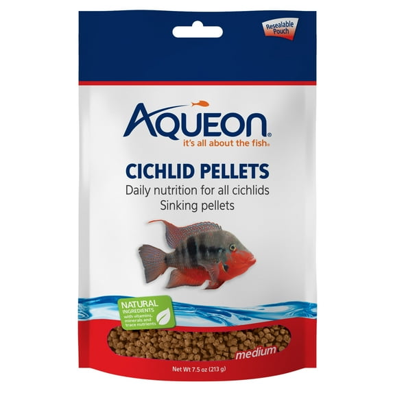 Aqueon Cichlid Pellets Medium 7.5 Ounces