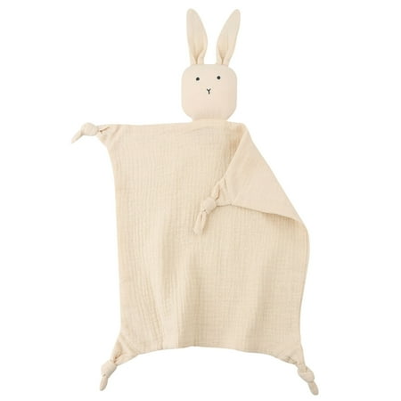 

Soft Cotton Baby Bib Stuffed Rabbit for Doll Newborn Appease Towel Security Blan