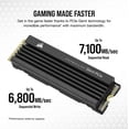 thumbnail image 4 of SSD Corsair MP600 PRO LPX de 2 TB M.2 NVMe PCIe x4 Gen4 para PS5, 4 of 6