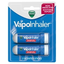 Vicks Vapo Inhaler, Soothing Non-Medicated Vapor Inhaler with Menthol Scent, 2 Count