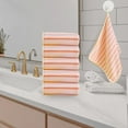 thumbnail image 5 of Kedshhgu Colorful Striped Highly Absorbent Coral Velvet Towel, Soft Comfortable Face Wash Towel, Children's Household Soft Gift Towel, Fluffy Wash Rags for Body, Coral Wash Cloths(11.8*23.6in), 5 of 5