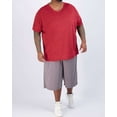 thumbnail image 5 of Real Essentials 3 Pack: Mens Big & Tall V-Neck Short-Sleeve Tech Stretch Dry-Fit T-Shirt (3X Tall-5X Tall), 5 of 6