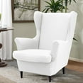 thumbnail image 1 of Bgsha All-season solid color elastic all-inclusive Wingback Chair Cover, 1 of 6