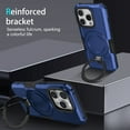 thumbnail image 2 of Dteck for iPhone 13 Pro Max Case with Invisible Built in Stand & Ring Holder,Military Grade Drop Protection Shockproof Hybrid Case for iPhone 13 Pro Max,Blue, 2 of 8