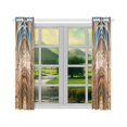 thumbnail image 3 of BSDHOME Church Window Curtain Home Decor Kitchen Curtain 26x39 inches (Two Pieces), 3 of 3