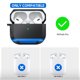 thumbnail image 2 of Funda para Airpods Pro, Airpods Pro Funda protectora para hombres, militar, dura, resistente, a prueba de golpes, compatible con Apple Airpods Pro 2019, LED frontal visible, azul, 2 of 5