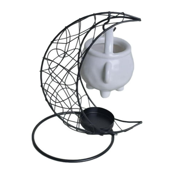 Zxpjkyu Essential Oil Burner Candle Holder Multifunctional Scented Diffuser for Walkway White