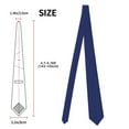 thumbnail image 5 of Goofa Navy Blue Pattern Men's Necktie Classic Silk Tie Woven Jacquard Neck Ties Necktie for Business and Wedding Formal Neckties, 5 of 8